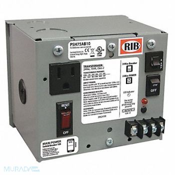 FUNCTIONAL DEVICES INC / RIB Cls 2 Trnsfrmr 75VA Enclosed Wall, 23NT04