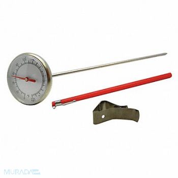 GRAINGER APPROVED Dial Pocket Thermometer 0 to 220 F, 23NU26