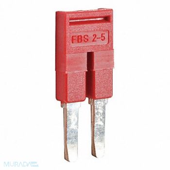 SCHNEIDER ELECTRIC Terminal Block Jumper Copper Plastic Red, 23NY19