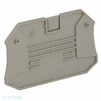 SCHNEIDER ELECTRIC TermBlkEndPlt NSYTRV Plastic ScrewMount, 23NY27