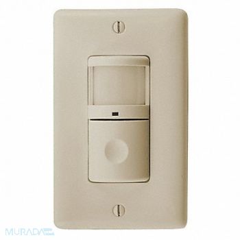 HUBBELL WIRING DEVICE-KELLEMS Occ/Vac Sensor PIR 1200 sq ft Ivory, 29RX24