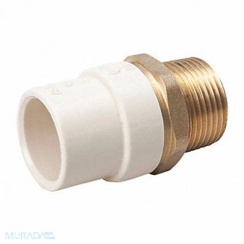 GRAINGER APPROVED Transition Adapter Brass 1 in Pipe Size, 23NY83