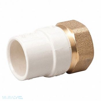 GRAINGER APPROVED Transition Adapter Brass 1 in Pipe Size, 23NY86