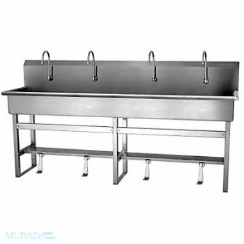 SANI-LAV SaniLav Wash Sta Rect 77inx16-1/2inx8in, 23PH39