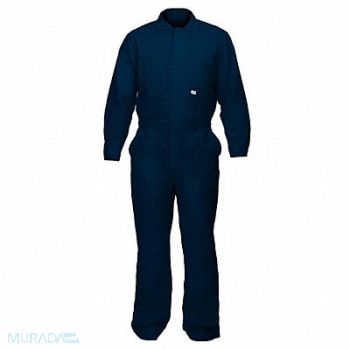 CHICAGO PROTECTIVE APPAREL H5434 Flame-Resistant Coverall Navy Blue 5XL, 23TN43
