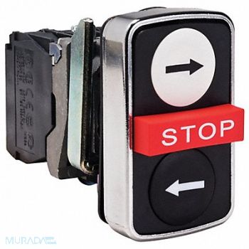 SCHNEIDER ELECTRIC Non-Illum Multi Push Contact 3 1NO/1NC, 23V759