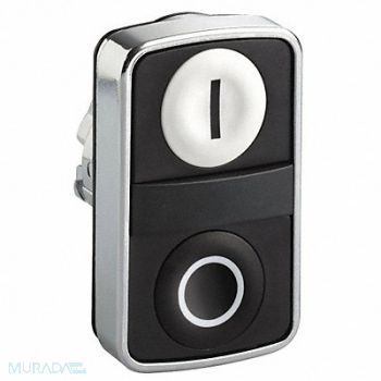 SCHNEIDER ELECTRIC Non-Illum Push Button 2 I/O 2 Flush, 23V768