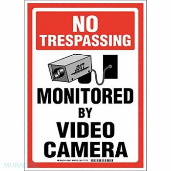 BRADY No Trespassing Sign 14X10 English, 542Z77