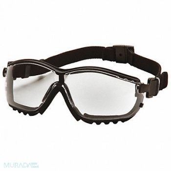 PYRAMEX Stylish Goggle Clear Lens Antifog, 23Y646