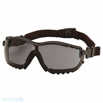 PYRAMEX Stylish Goggle Gray Lens Antifog, 23Y647