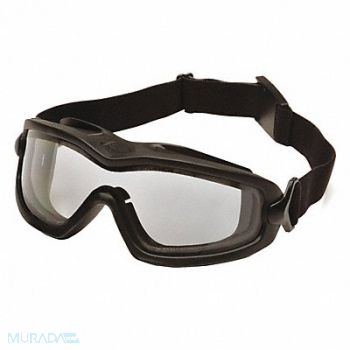 PYRAMEX Dual Pane Goggle Clear Lens Antifog, 23Y655