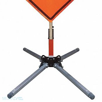 EASTERN METAL SIGNS AND SAFETY Sign Stand 15 in Maximum Mast H, 23Y992