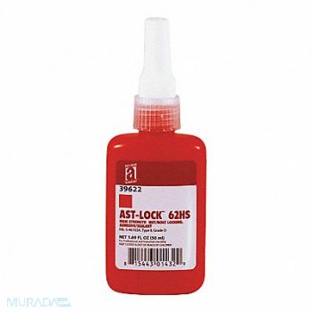 ANTI-SEIZE TECHNOLOGY Threadlocker 50mL Bottle Red, 23YC22