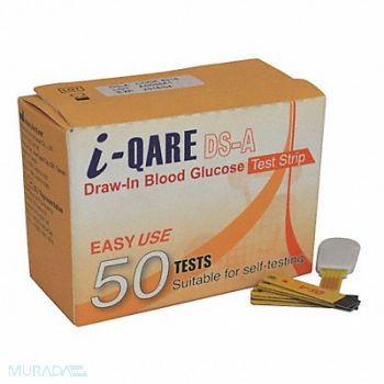 MEDSOURCE Glucose Test Strip Blood Sample PK50, 23YE62
