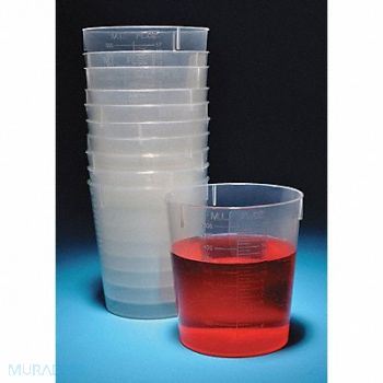 UNITED Graduated Beaker 500mL PP PK25, 23YW27