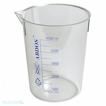 UNITED Graduated Beaker 500mL PMP PK6, 23YW47