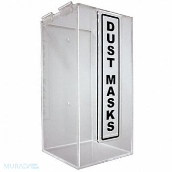 GRAINGER APPROVED Dust Mask Dispenser Clear Acrylic, 23Z425