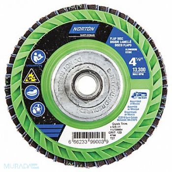 NORTON H5949 Fiber Disc 4 1/2 in Dia 5/8in Arbor, 23Z454