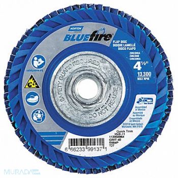 NORTON H5951 Fiber Disc 4 1/2 in Dia 5/8in Arbor, 23Z456