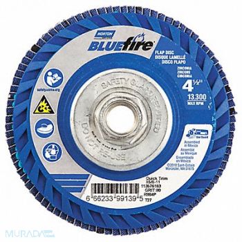 NORTON H5951 Fiber Disc 4 1/2 in Dia 5/8in Arbor, 23Z458