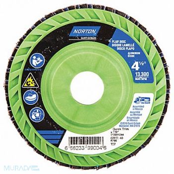 NORTON H5954 Fiber Disc 4 1/2 in Dia 7/8in Arbor, 23Z465