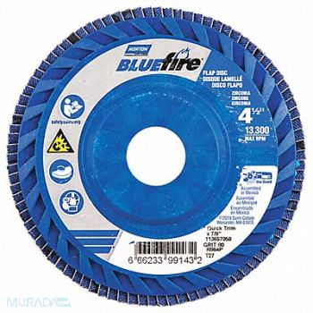 NORTON H5956 Fiber Disc 4 1/2 in Dia 7/8in Arbor, 23Z472