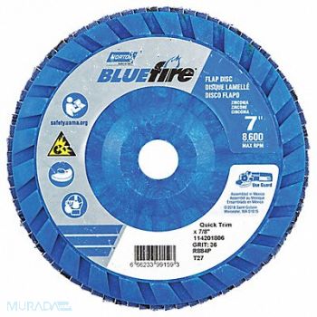 NORTON H5981 Flap Disc 7 In x 36 Grit 7/8, 23Z540