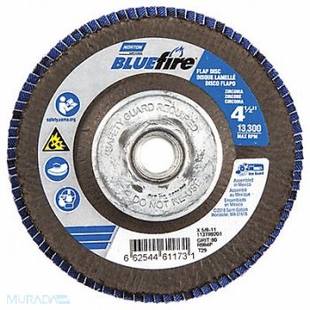 NORTON H7426 Fiber Disc 4 1/2 in Dia 5/8in Arbor, 23Z560