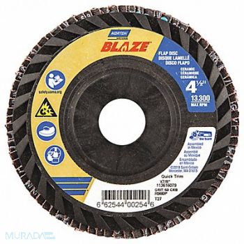 NORTON H5958 Fiber Disc 4 1/2 in Dia 7/8in Arbor, 23Z702
