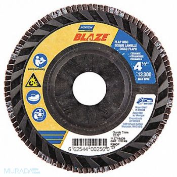 NORTON H5958 Fiber Disc 4 1/2 in Dia 7/8in Arbor, 23Z704