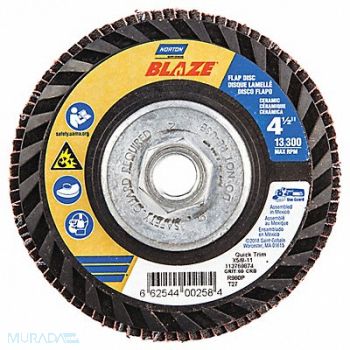 NORTON H5953 Fiber Disc 4 1/2 in Dia 5/8in Arbor, 23Z706