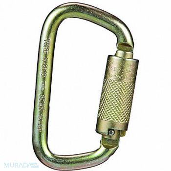 MSA Carabiner Offset-D Steel, 23Z854