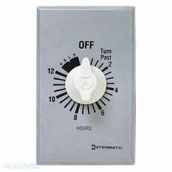 INTERMATIC Spring-Wound Timer 0 to 12 hr Timing, 242A95
