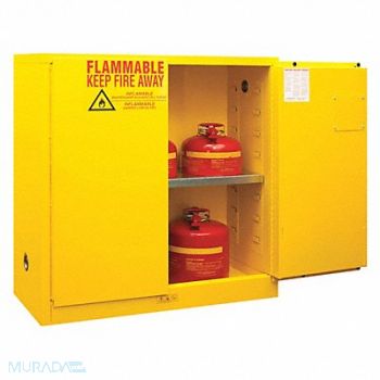 DURHAM MFG Flmmbl Sfty Cabinet Manual Door 30 gal., 244N86