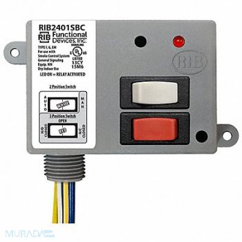 FUNCTIONAL DEVICES INC / RIB Enclsd Rly 20A SPDT Override Dry Contact, 244W05