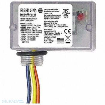 FUNCTIONAL DEVICES INC / RIB Enclsd Relay 10A SPDT 12VAC/DC Polarized, 244W27