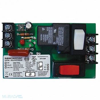 FUNCTIONAL DEVICES INC / RIB Trk Mnt Rly 20A SPDT 24VAC/DC 120 Overrd, 244W65