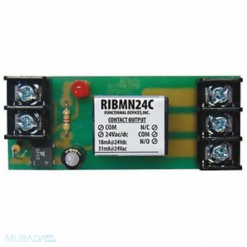 FUNCTIONAL DEVICES INC / RIB Track Mount Relay 15A SPDT 24VAC/DC, 244W90