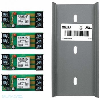 FUNCTIONAL DEVICES INC / RIB Four Track Mount Relays 15A SPDT, 244W91