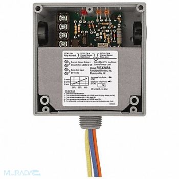 FUNCTIONAL DEVICES INC / RIB Enclsd 20A Rly/Adjustable Current Switch, 244Y15
