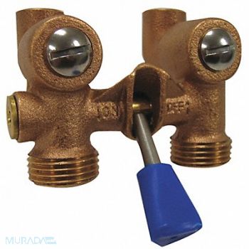 KISSLER CO. INC. Washing Machine Valve Solid Brass, 244Z89