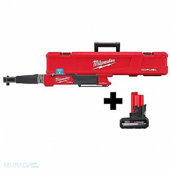 MILWAUKEE M12 1/2 Digital Torque Wrench + Battery, 385XL2