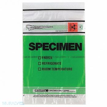 MEDEGEN MEDICAL PRODUCTS Specimen Transfer Bag 1.75 mil PK1000, 246A53