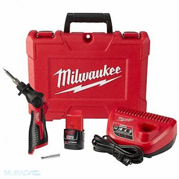 MILWAUKEE M12 5pc Crdles Solder Iron Kit, 408L74