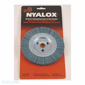 NYALOX BY DICO Nyalox Wheel Brush 240 Grit Blue 6, 248F33