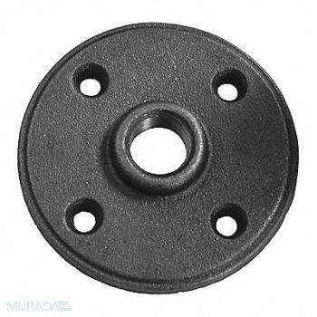 JONES STEPHENS Black Floor Flange 1/2 In, 248R94