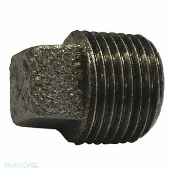 JONES STEPHENS Black Square Head Plug 1/2 In, 248R99