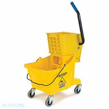 CARLISLE Mop Bucket and Wringer Yellow 6 1/2 gal, 42ZY38