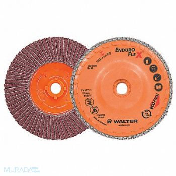 WALTER SURFACE TECHNOLOGIES Fiber Disc 5 in Dia 5/8in Arbor 40 Grit, 249M13