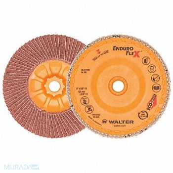 WALTER SURFACE TECHNOLOGIES Flap Disc Spin-On 5 x5/8-11 60GR, 249M14